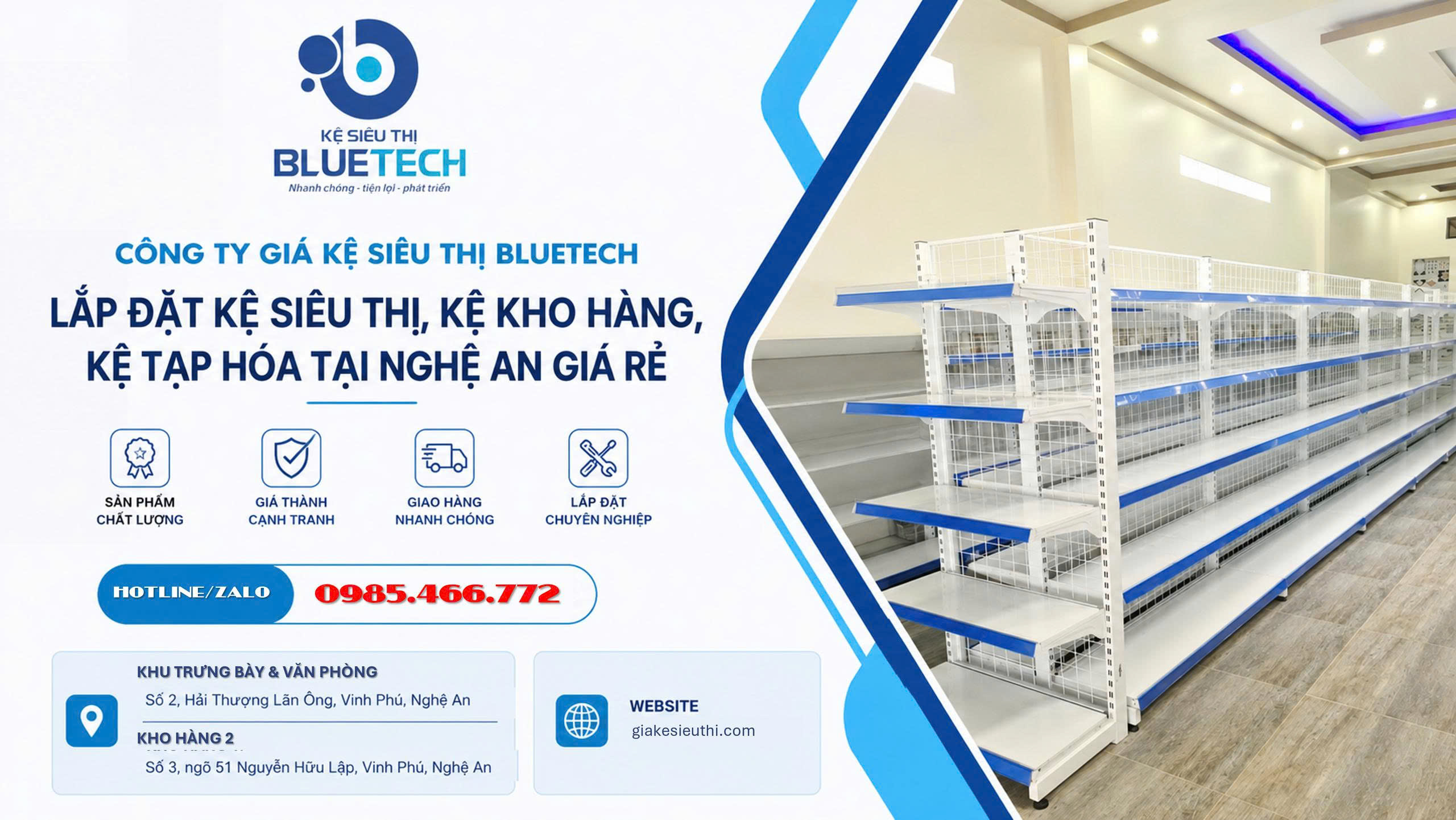 giá kệ nghệ an thanh hóa hà tĩnh bluetech